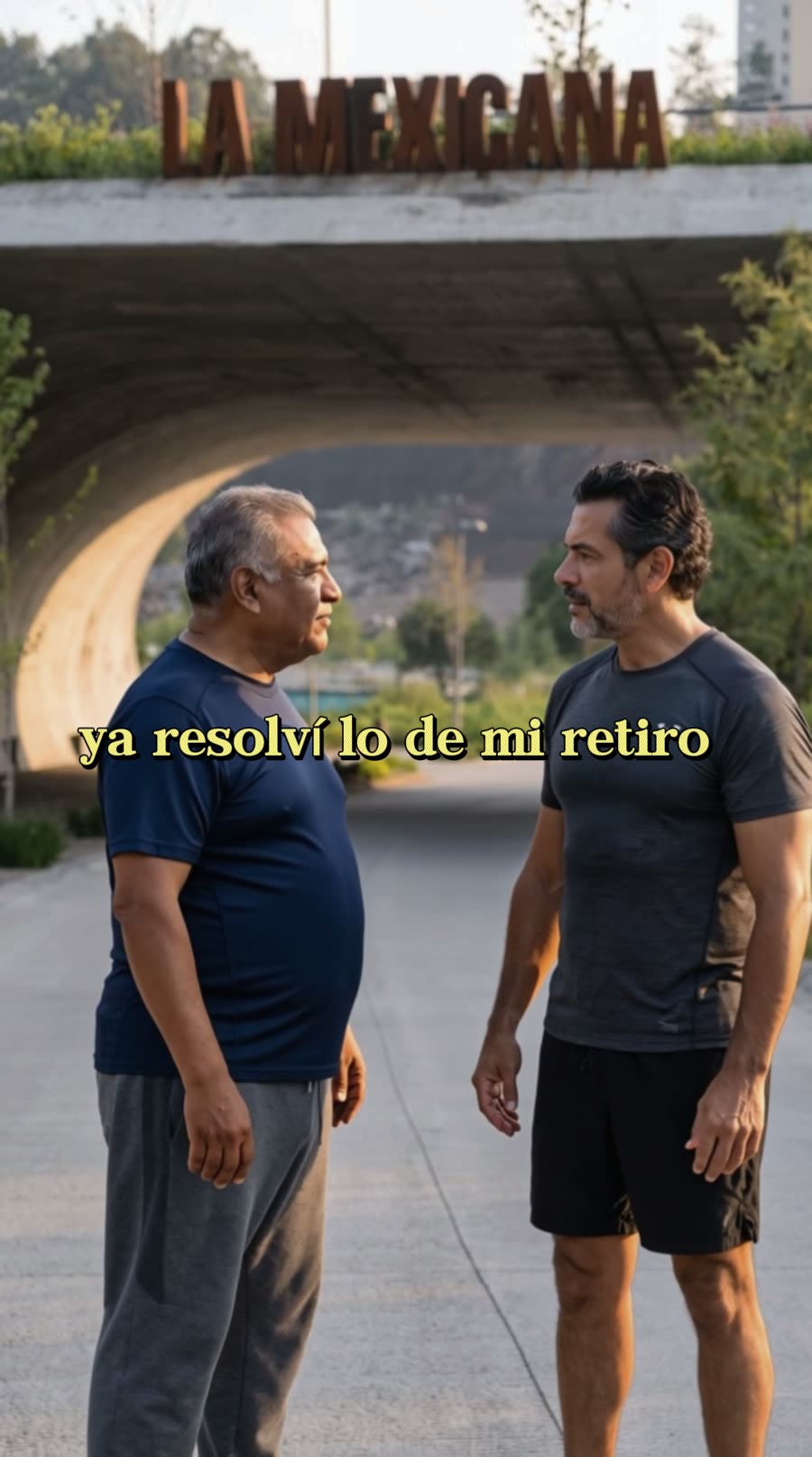 Dos médicos se encuentran corriendo en el parque; el mayor acaba de decir que ya resolvió su retiro